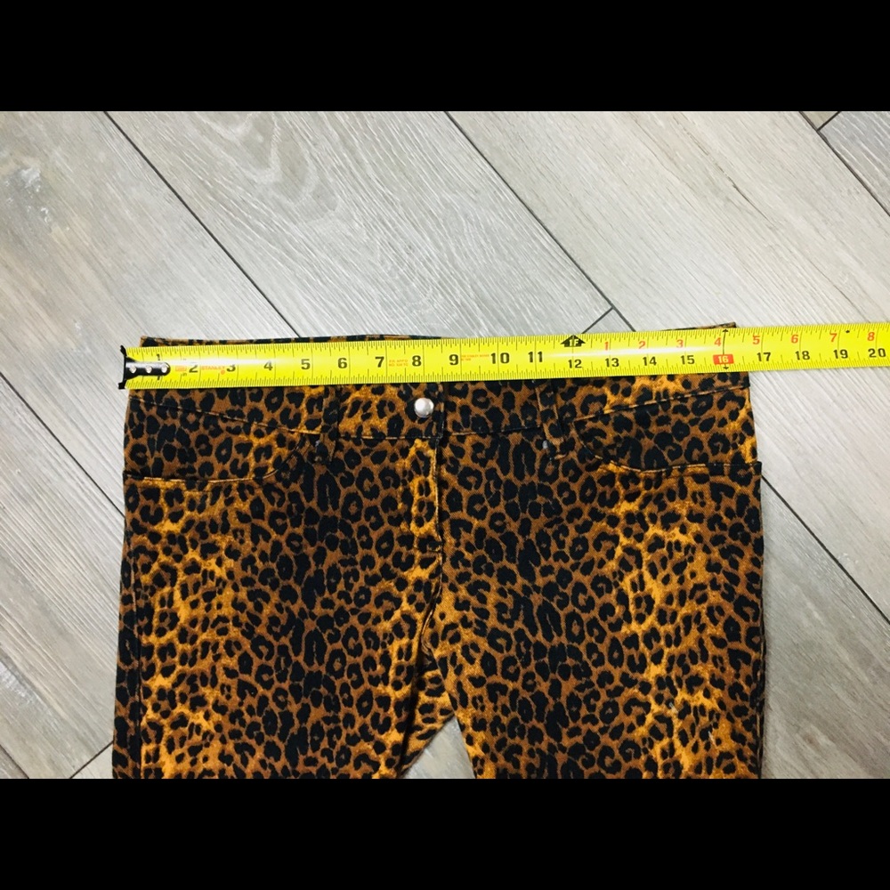 LIP SERVICE Vintage 90’s Leopard Print Punk 80’s Hair Metal Jeans~RARE FIND - Picture 5 of 16